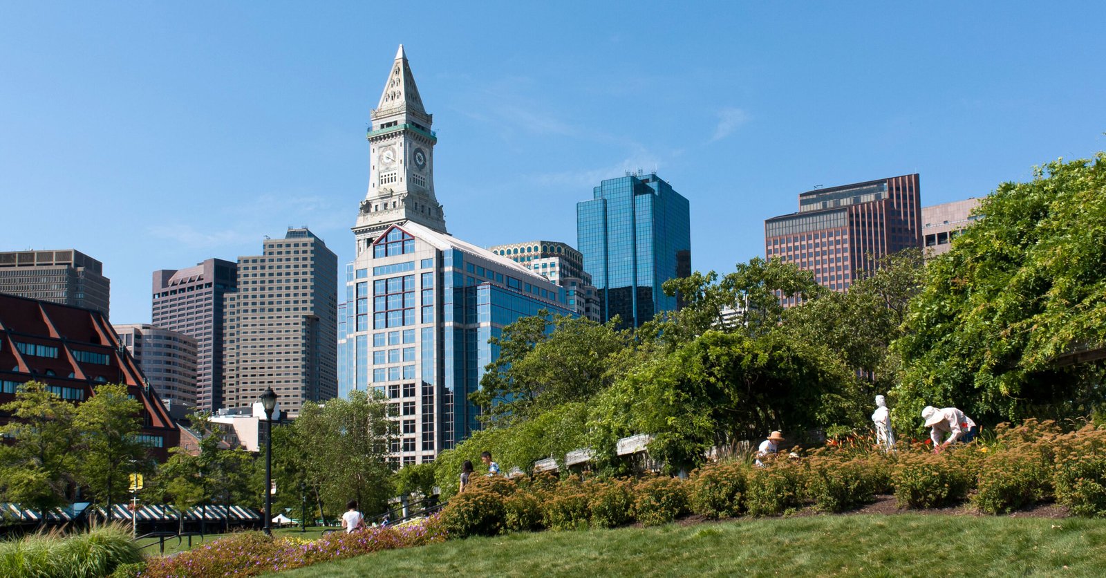 Waterfront Park in the North End, Boston, Massachusetts